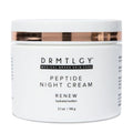 DRMTLGY Peptide Night Cream Face Moisturizer. Fragrance Free and Oil Free Hydrating Facial Moisturizer for All Skin Types. 2.1 oz