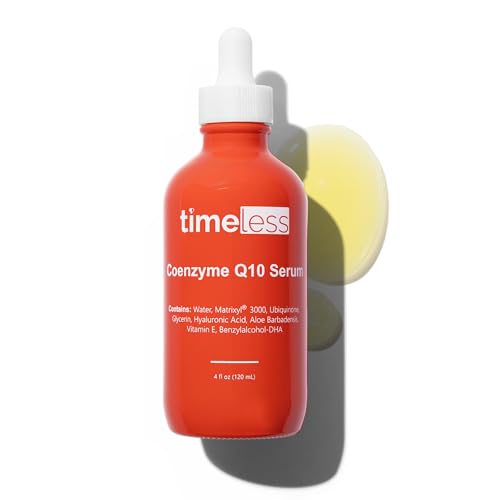 Coenzyme Q10 Face Serum with Hyaluronic Acid & Collagen Support - 4 fl oz - Timeless Skin Care