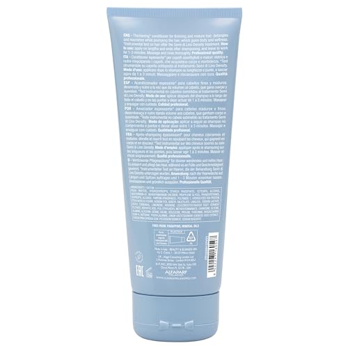 ALFAPARF MILANO Semi di Lino Density Thickening Conditioner 6.76 Fl Oz - Nourishing Color-Safe Volumizer