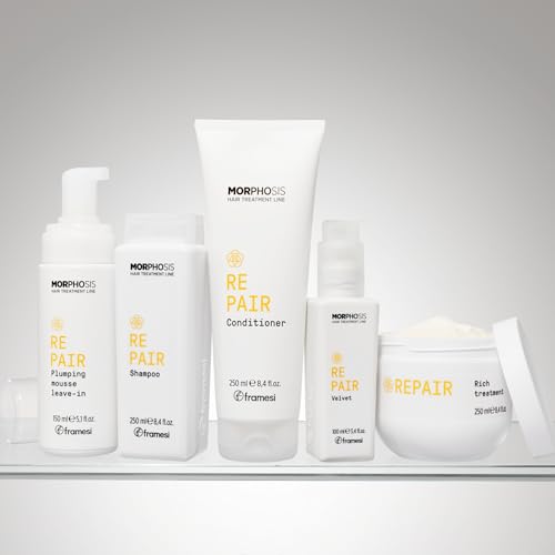 Framesi Morphosis Repair Shampoo 8.4 Fl Oz - Hydrating, Damage Repair for Overtreated Hair - Pack of 1