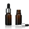 COSIDEA 30 pcs Empty 10ml 0.33oz amber glass dropper bottles for essential oil liquids travel containers leak proof