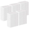 White Cotton Washcloths 12x12 Inches - 40 Pack Soft Absorbent Face & Body Towels, Bulk Bathroom Cloths