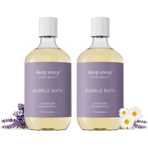 Deep Steep Bubble Bath, Lavender Chamomile, 17oz, 2-Pack,