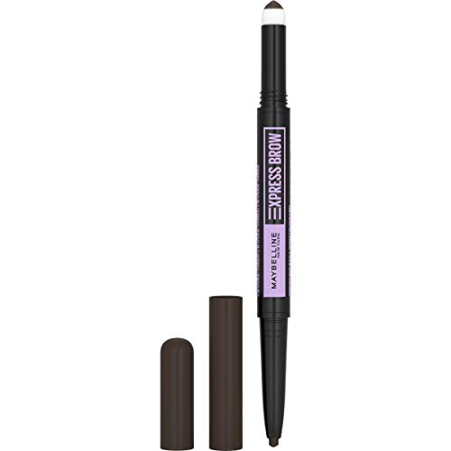 Maybelline Express Brow 2-in-1 Pencil & Powder, Black Brown, Pack of 2 - Full Brows