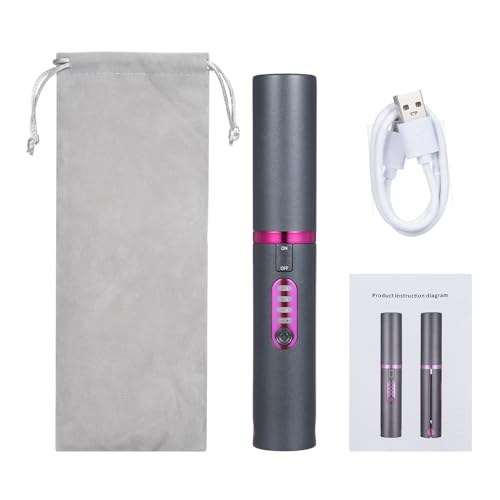 Cordless Hair Straightener and Curler 2 in 1, Portable Mini Ceramic