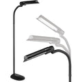 OttLite Large Black WingShade Floor Lamp for Crafts & Office Work