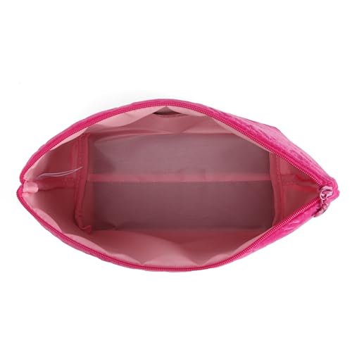 Juicy Couture Hot Pink Terry Cloth Heart Logo Makeup Bag - Travel Friendly