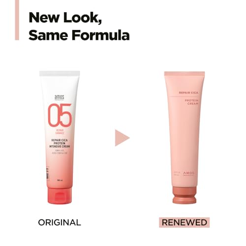 Repair Cica Protein Cream - Anti-Frizz Deep Conditioner for Damaged Hair - Protein Repair Variant