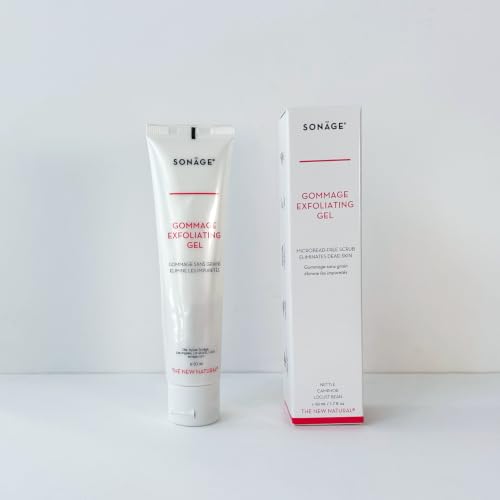 Sonage Gommage Exfoliating Gel 50ml - Gentle Face Scrub for All Skin Types