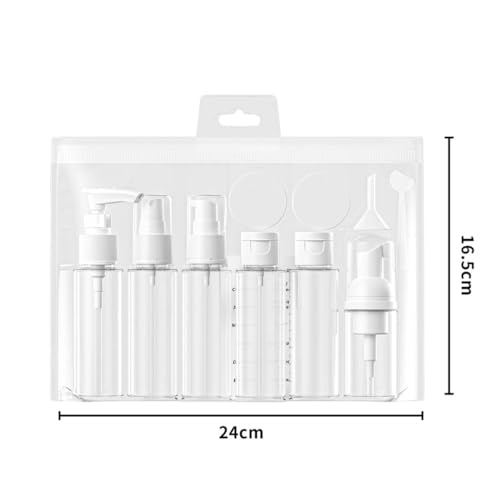 Travel Bottles for Toiletries TSA Approved Leak Proof Toiletry Containers for Shampoo Conditioner Lotion Clear