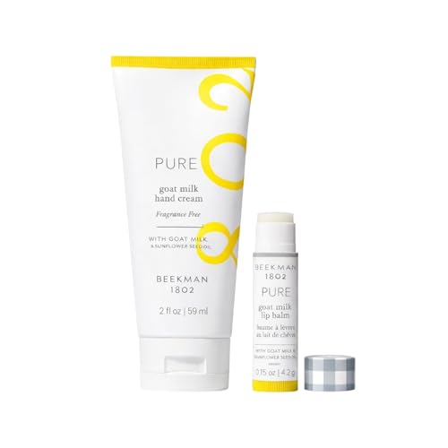Beekman 1802 Pure Goat Milk Hand & Lip Care Set Fragrance-Free - Sampler