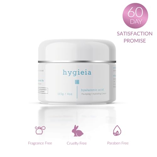 Hygieia + Encapsulated Hyaluronic Acid Face Moisturizer ? Hydrating Liposomal Face Cream for Women & Men ? Fast & Deep Cellular Absorption for Daily Skin Hydration, Firming, Toning & Elasticity, 4oz