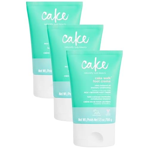 Cake Beauty Walk Triplemint Foot Cr?me, 3.4 Fluid Ounce (Pack of 3)
