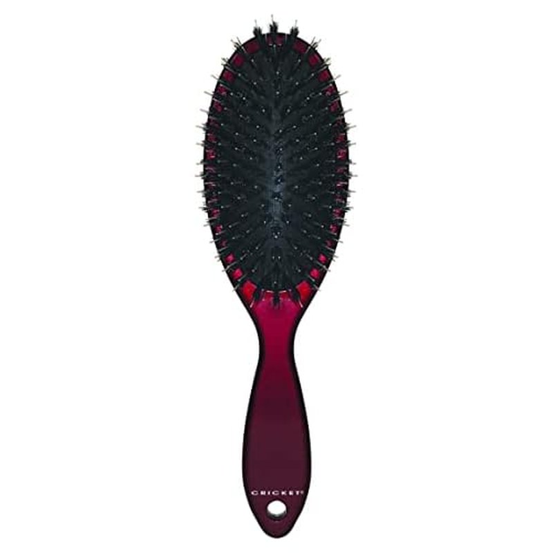Cricket Smoothing Boar & Nylon Bristle Hair Brush - Natural Boar and Anti-Static Nylon Bristles for Shine and Texture - Brushes for All Types, Including Thin and Fine Hair