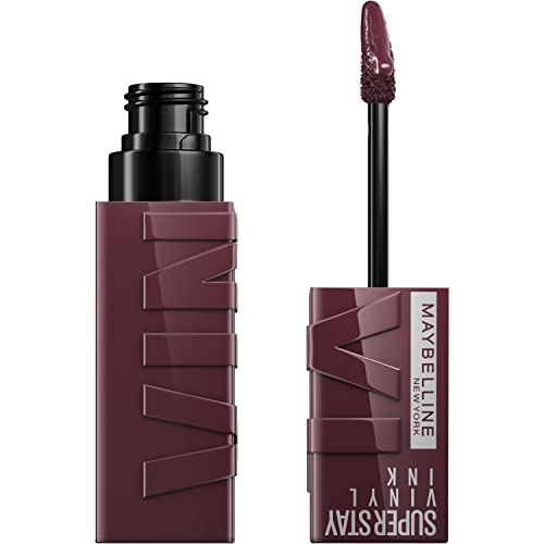 Maybelline Super Stay Vinyl Ink Liquid Lipstick Bundle - Longwear No-Budge Red & Brown