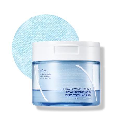Hydrating Hyaluronic Acid Zinc Cooling Toner Pad for Sensitive Skin