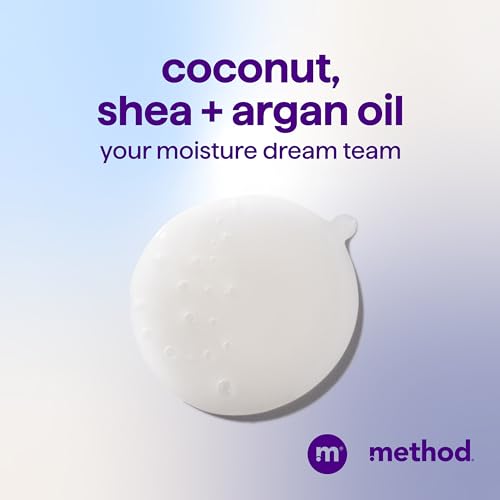 Method Moisturizing Shampoo, Simply Nourish with Shea Butter, Coconut, and Rice Milk Scent Notes, Paraben and Sulfate Free, 14 oz (Pack of 1)