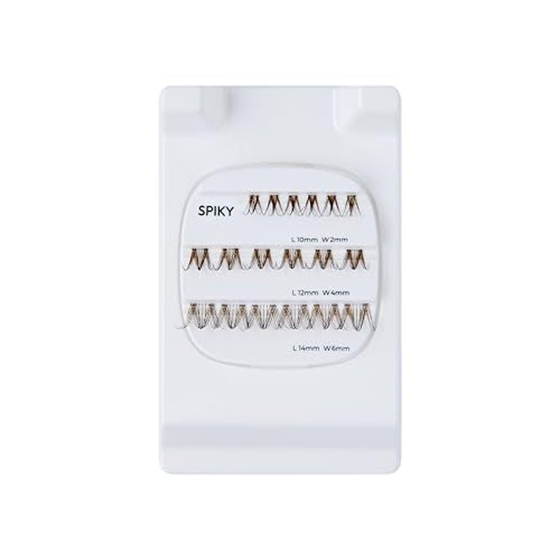 FALSCARA STUDIO Lash Extension Kit, Individual Lash Palette, 18 Stackable Lash Clusters, ¡®Dark Chocolate Spiky¡¯ False Eyelashes, Medium Volume, Length 10mm?14mm, Band Size 2mm-6mm (Pack of 3)