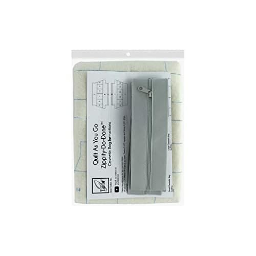 June Tailor Zippity Doo Cosmetic Bags (2) - Light Gray Zip