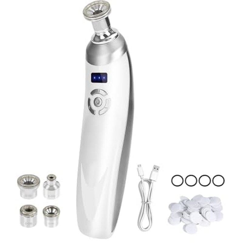 Diamond Professional Microdermabrasion Machine, Portable Dermabrasion Crystal for Facial Skin Care Tool,Face Blackhead Remover Devices Kit,Home Use Microderm Equipment for Women Men