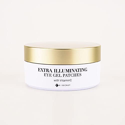 Illuminating Under Eye Gel Patches with Vitamin C - 60 Pairs for Dark Circles & Wrinkles