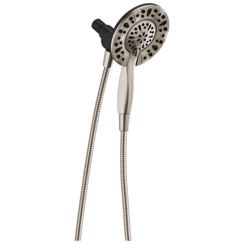 Dual Shower Head with Handheld Spray Satin Nickel - 4 Spray Options, 2.5 GPM