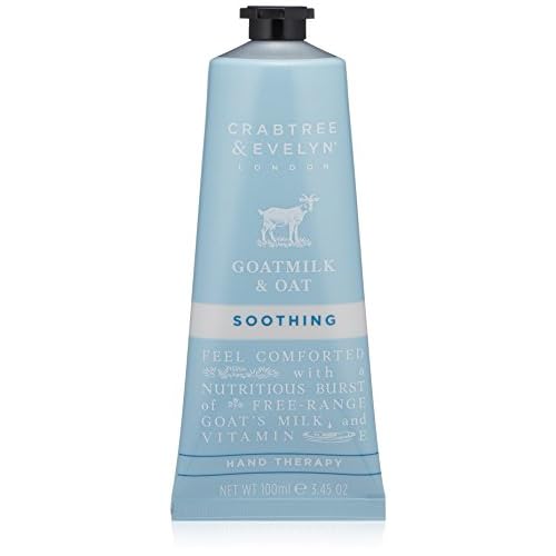 Crabtree & Evelyn Goatmilk and Oat Soothing Hand Cream Therapy, 3.45 oz