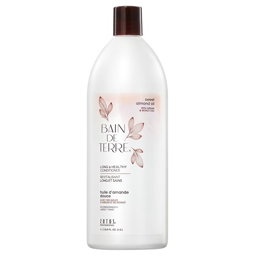 33.8 Fl Oz Long & Healthy Conditioner with Almond, Argan & Monoi Oils - Paraben-Free & Vegan