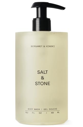 Salt & Stone Bergamot & Hinoki Body Wash 15.2 fl oz - Unisex Hydrating Shower Gel