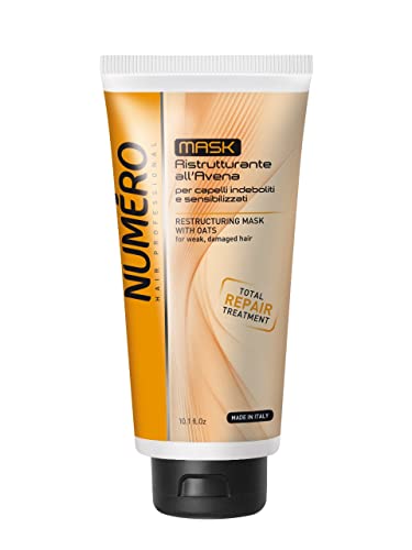 Hair Restructuring Cream Mask with Oat Extracts - Nourishing Hair Treatment 10.1 fl oz