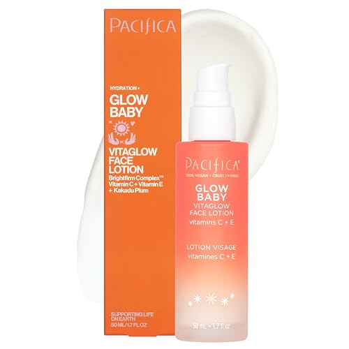 Vegan Brightening Face Wash & Hydrating Face Lotion Set – Vitamin C & E, AHA, Exfoliating & Moisturizing Skincare