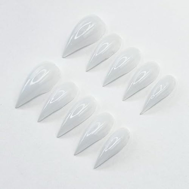 10 Pcs Handmade Press on Nails Short Curved Unique Stiletto Eagle Claw Acrylic Fake Nail with Dragon Claw Design Thickened Goth Nails Press Ons Full Cover Reusable Glue on Nail for Women£¨M£©