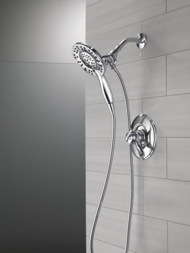 Delta In2ition 2-in-1 Dual Shower Head Chrome 58499 - Handheld & Fixed Spray