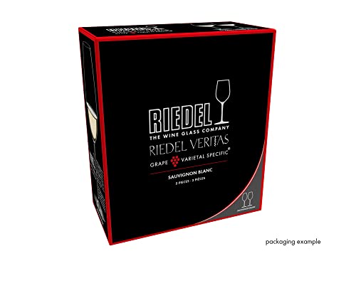 Riedel Veritas Sauvignon Blanc Glass Set of 2 - 13.5 Ounces, Light-Weight, Dishwasher Safe