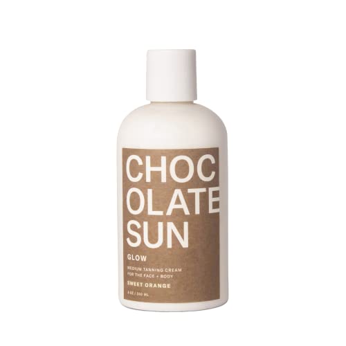 Chocolate Sun Medium Tanning Cream | Natural Sunless Self Tanner for Face & Body