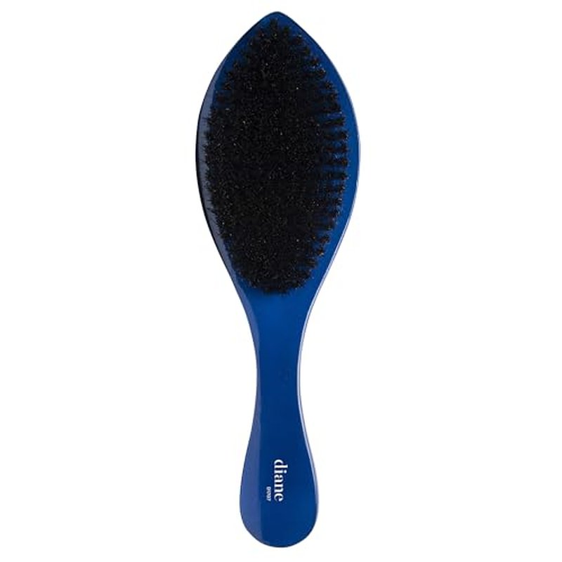 Diane Prestige 100% Soft Boar Bristle Curved Oval Wave Brush, D1707