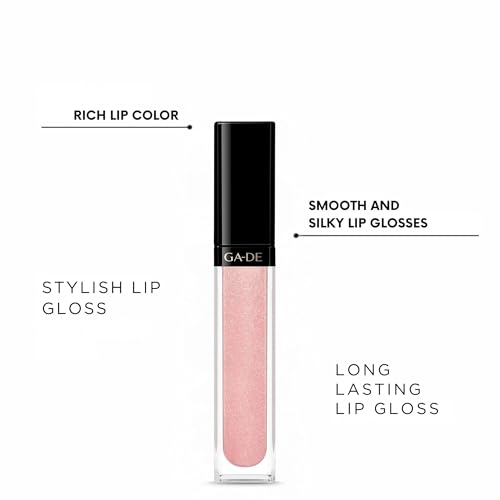 Lip Gloss Enriched with Crystal Pearls - 823 Rose Glitz - Moisturizing & Long-Lasting Shine