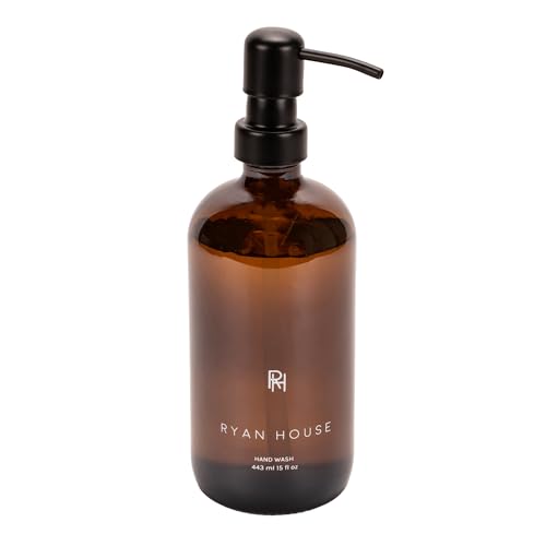 Palo Santo 12.5 ounce Nourishing and Refreshing Hand Soap In Recycled Glass Bottle with Pump For Kitchen or Bathroom