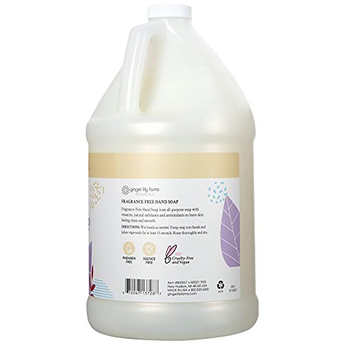 Ginger Lily Farms Botanicals Hand Soap + Butter Lotion Bundle, Fragrance Free