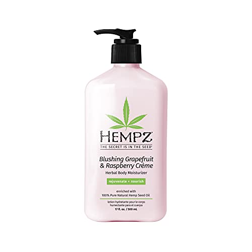 Hempz Body Lotion with Hemp Seed Oil - Citrus & Raspberry, 17 Fl Oz