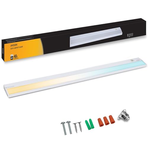 Ansen 48 Inch Hardwired LED Under Cabinet Lighting, Dimmable 26W, 1720lm, 5 Color Temp