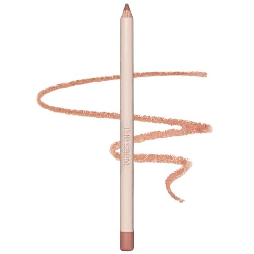 THESAEM Cover Perfection Lip Pencil - 01 Near Skin Beige - Slim 4mm Lip Liner for Overlip Correction - Korean Makeup Lip Contouring Pencil Easy Blending Formula, 0.04oz