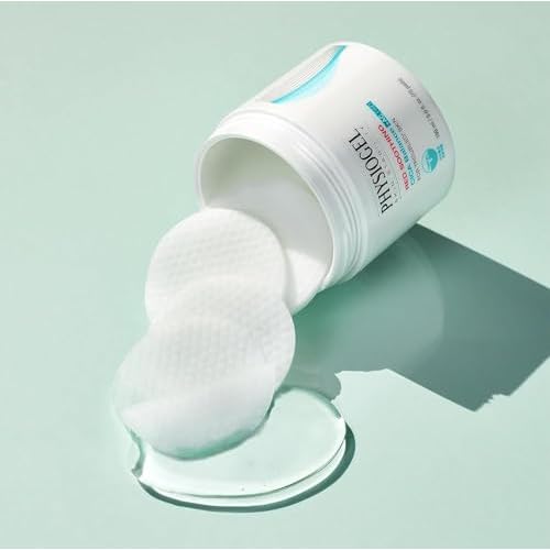 Physiogel Red Soothing Cica Balance Calming Toner Pad for Men & Women, Gentle Exfoliating & Skin Soothing, Cica, BHA Salicylic Acid, Niacinamide, For Sensitive & Acne Prone Skin - 70pcs