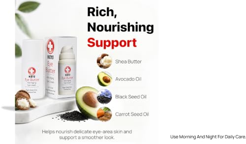 Natural Luminescent Eye Cream with Cucumber & Aloe Vera - Vegan Moisturizer for Sensitive Skin