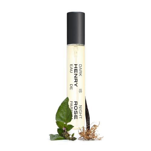 Henry Rose Dark Is Night Travel Perfume Mini Spray 0.27 fl oz - Unisex Floral Fragrance with Vetiver & Vanilla Bean