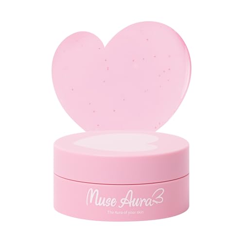 Hydrogel Heart Cheek Patches - Pinkish Hydrating Pre-Makeup Masks, 30 Count