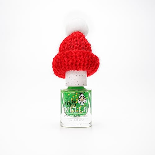 Kids Nail Polish Set with Glitter - 6 Non-Toxic Water-Based Peel-Off Colors