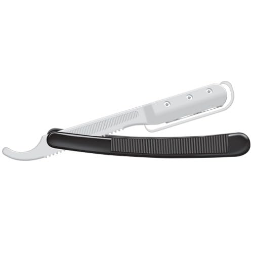 Lord Platinum Straight Disposable Razors ? Pack of 50, Single-Blade Razors for Precise Shaving