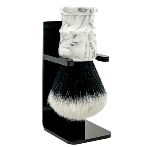 Parker Arctic Storm Ultra-Soft Synthetic Shaving Brush with Stand