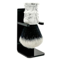 Parker Arctic Storm Ultra-Soft Synthetic Shaving Brush with Stand